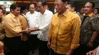 Sambangi Kantor Hanura, Jokowi Bahas Penyusunan Kabinet?