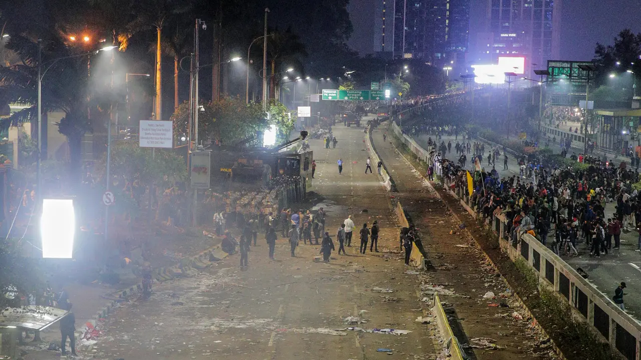 Pasca Demo Mahasiswa, Begini Kondisi di kawasan Jalan Depan DPR
