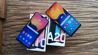 Samsung resmi ungkap harga Galaxy A10 dan Galaxy A20. (Liputan6.com/ Yuslianson)