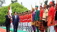 Presiden Jokowi dan PM Jepang Shinzo Abe di Istana Bogor (Setpres/Biro Pers)