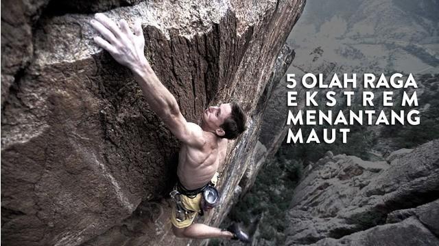 Banyak cara untuk menikmati olah raga, namun berikut 5 olahraga ekstrem yang dapat memacu adrenalin hingga menantang maut.