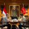 Presiden Prabowo Subianto bertemu Rosan Perkasa Roeslani di kediaman pribadinya di Hambalang, Kabupaten Bogor, Jawa Barat, Jumat (24/4/2026)