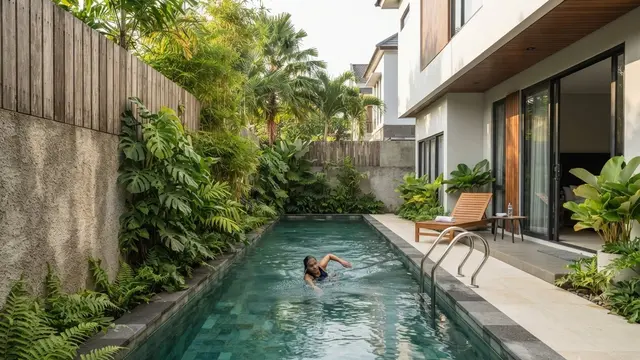 Desain Kolam Dangkal untuk Rumah Kecil