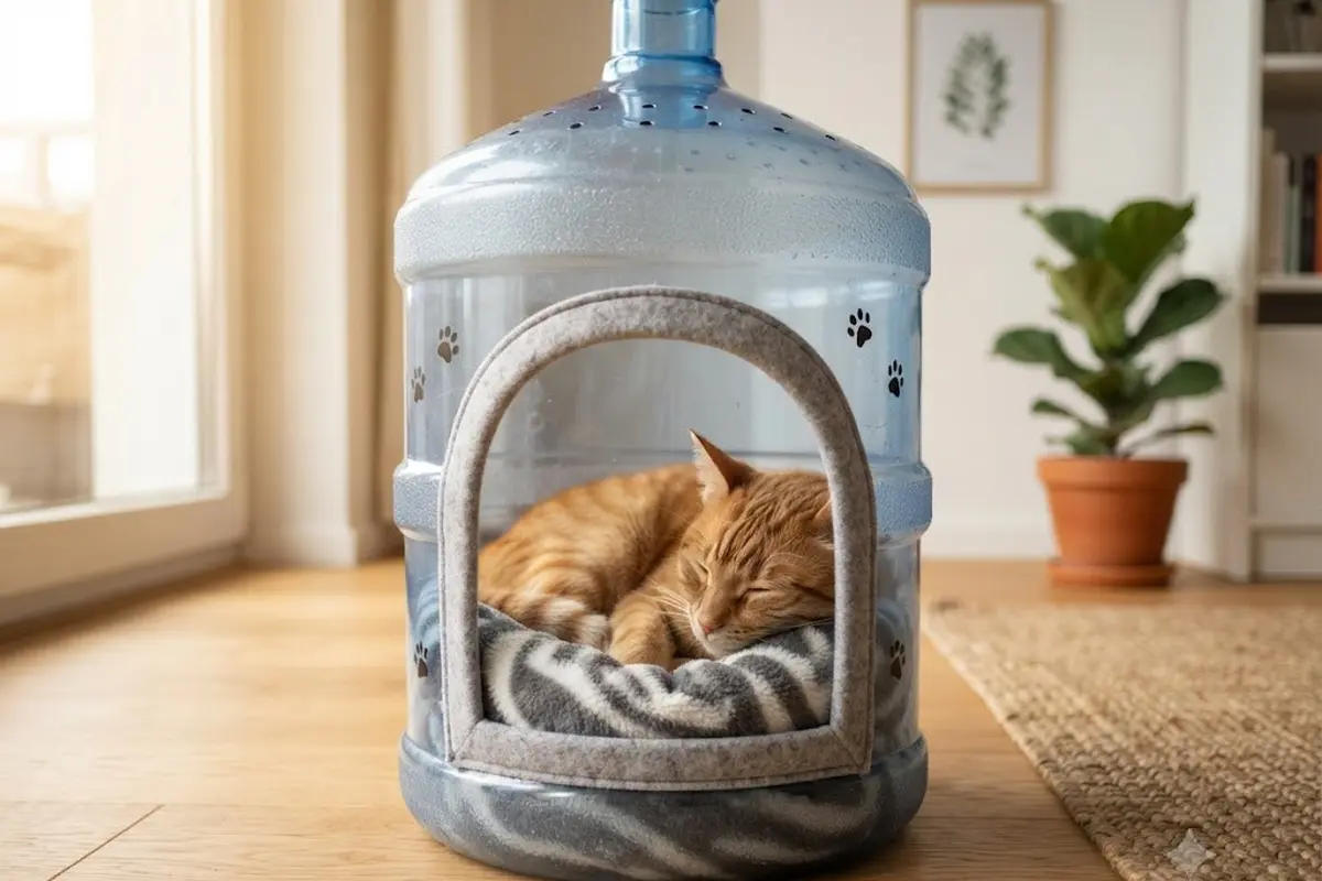 Cara Membuat Rumah Kucing DIY dari Galon Bekas yang Nyaman dan Mudah Dibersihkan