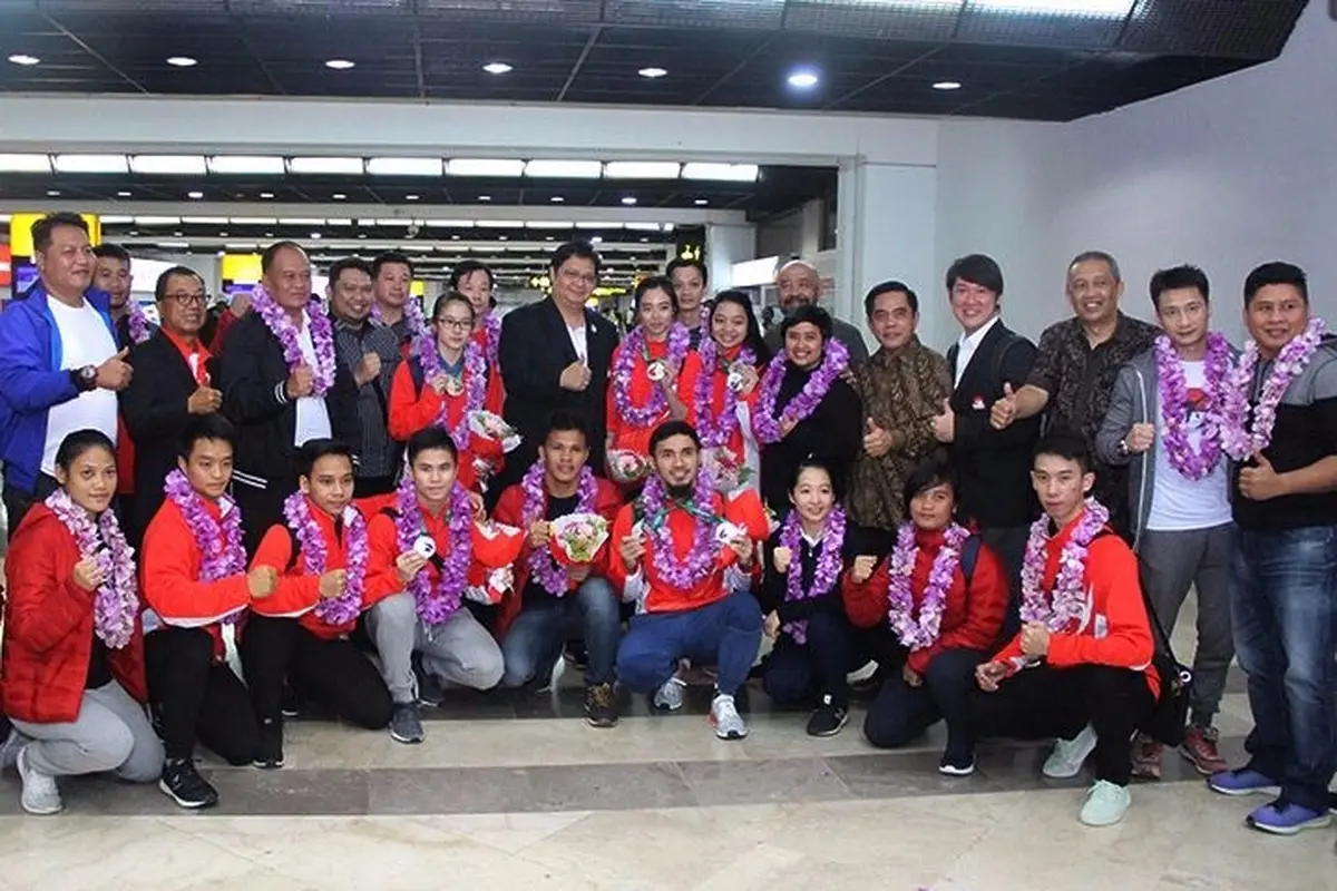 Tim nasional wushu Indonesia.