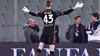 Kiper Fiorentina, David De Gea pada laga kontra AC Milan di ajang Liga Italia 2024/2025. (X/Fiorentina)