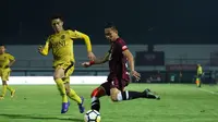 Duel PSM vs Bhayangkara FC di Stadion I Wayan Dipta, Gianyar, Minggu (15/7/2018). (Bola.com/Abdi Satria)