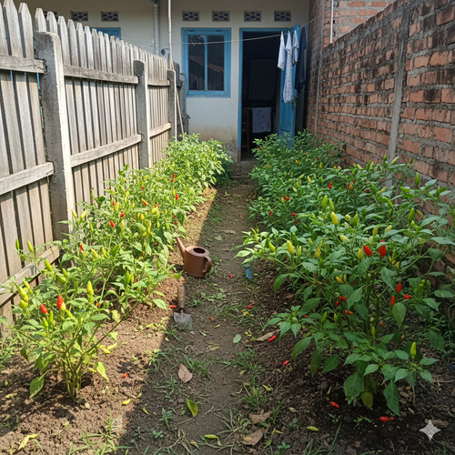 Ide Kebun Cabai Rawit Hemat Biaya (Foto: Gemini AI)