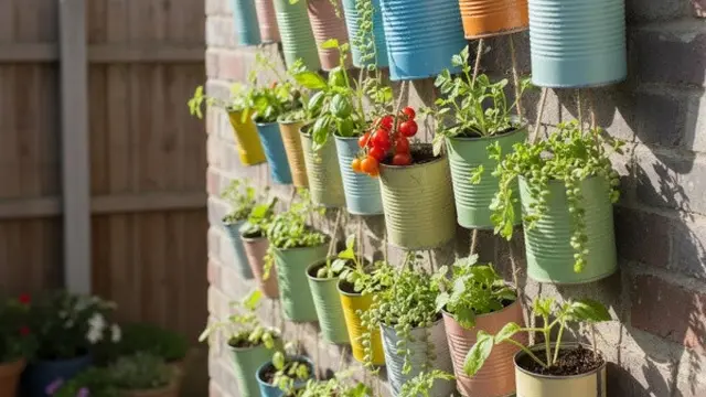 Ide Bertanam di Lahan Sempit dengan Kaleng Bekas (created by Gemini AI)