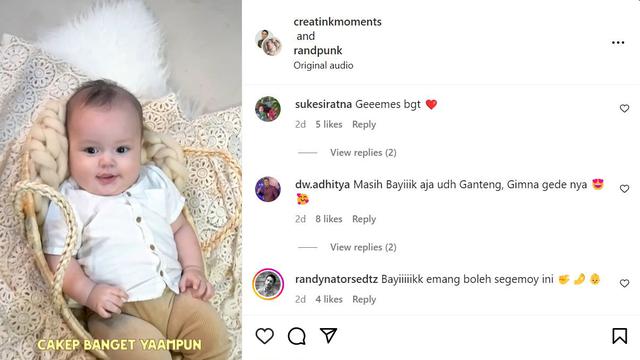 Potret Baby Asher yang lucu dan bikin gemas (Instagram/randpunk)