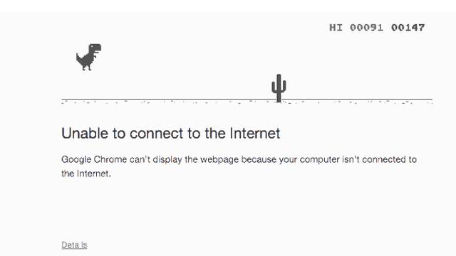 chrome saat internet terputus