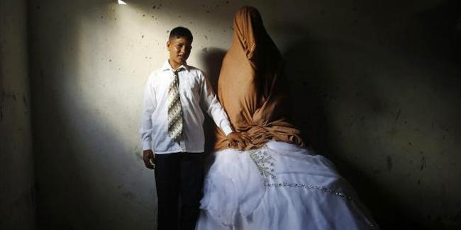 Ahmed dan Tala usai pernikahan | (c) merdeka.com