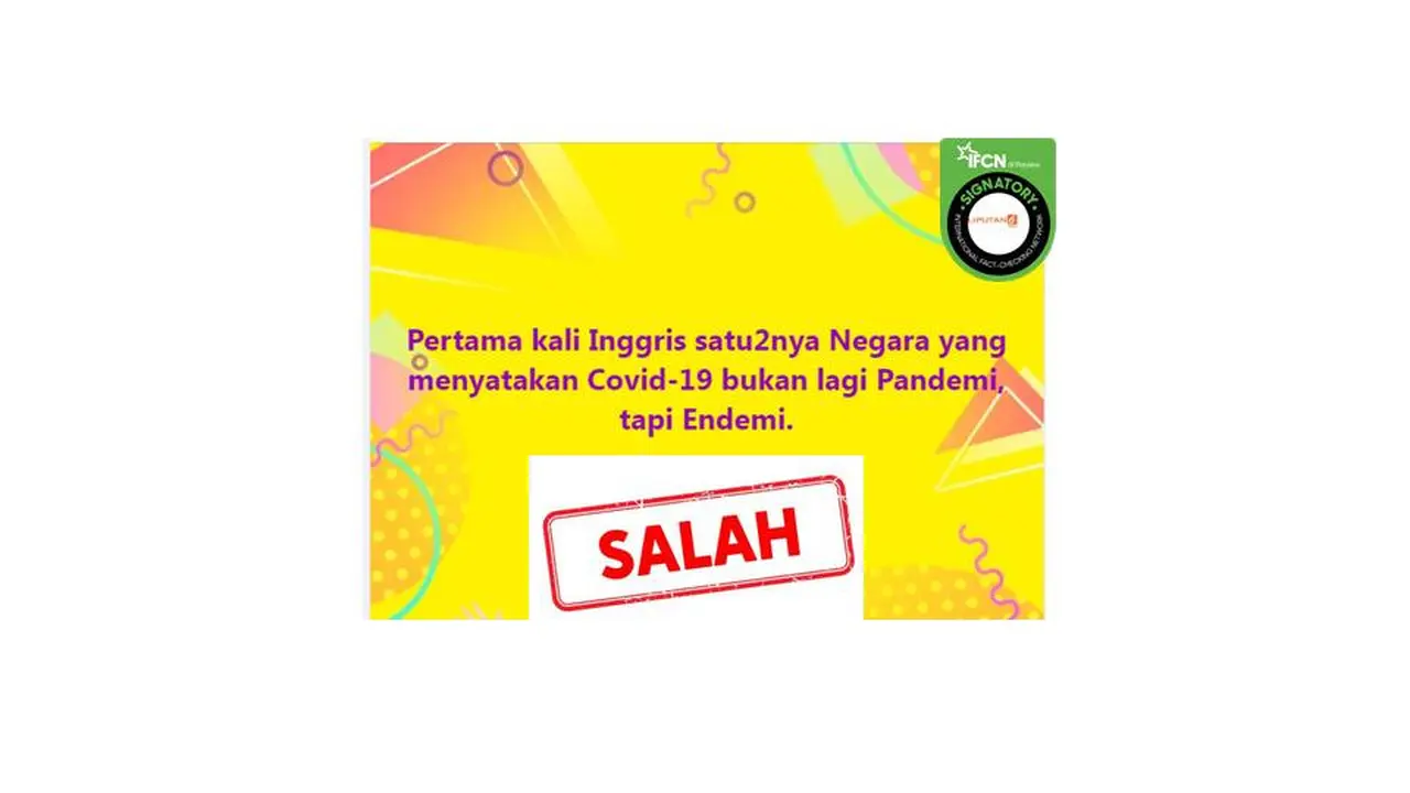 Cek Fakta Inggris ubah status