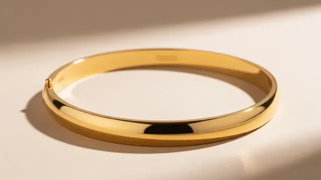 Gelang Emas Polos Model Bangle Klasik
