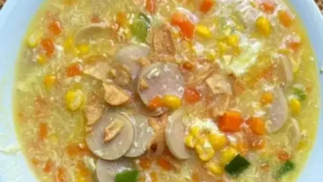 Resep sup jagung telur yang nikmat jadi menu sahur. (dok. Cookpad @AiRachman)