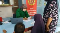 Badan Intelijen Negara Daerah (Binda) Bangka Belitung (Babel) menggelar vaksinasi  di seumlah titik wilayah ramai. (Istimewa)