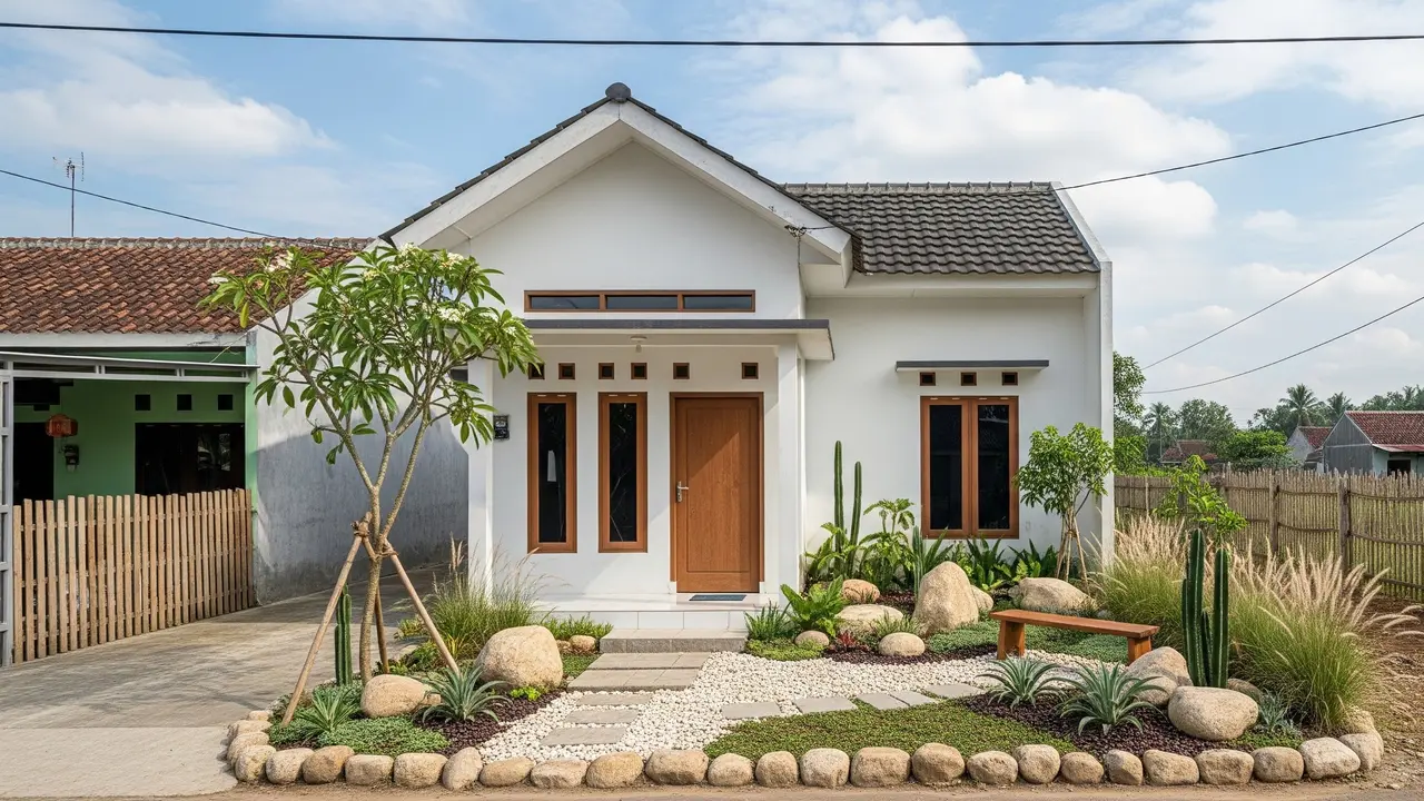 Inspirasi Taman Rumah di Desa Tanpa Rumput