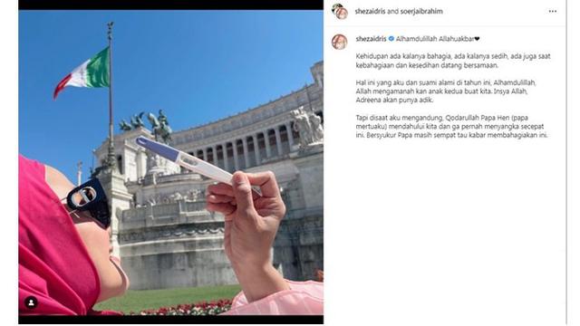 7 Potret Sheza Idris dan Keluarga Liburan di Luar Negeri, Umumkan Kehamilan