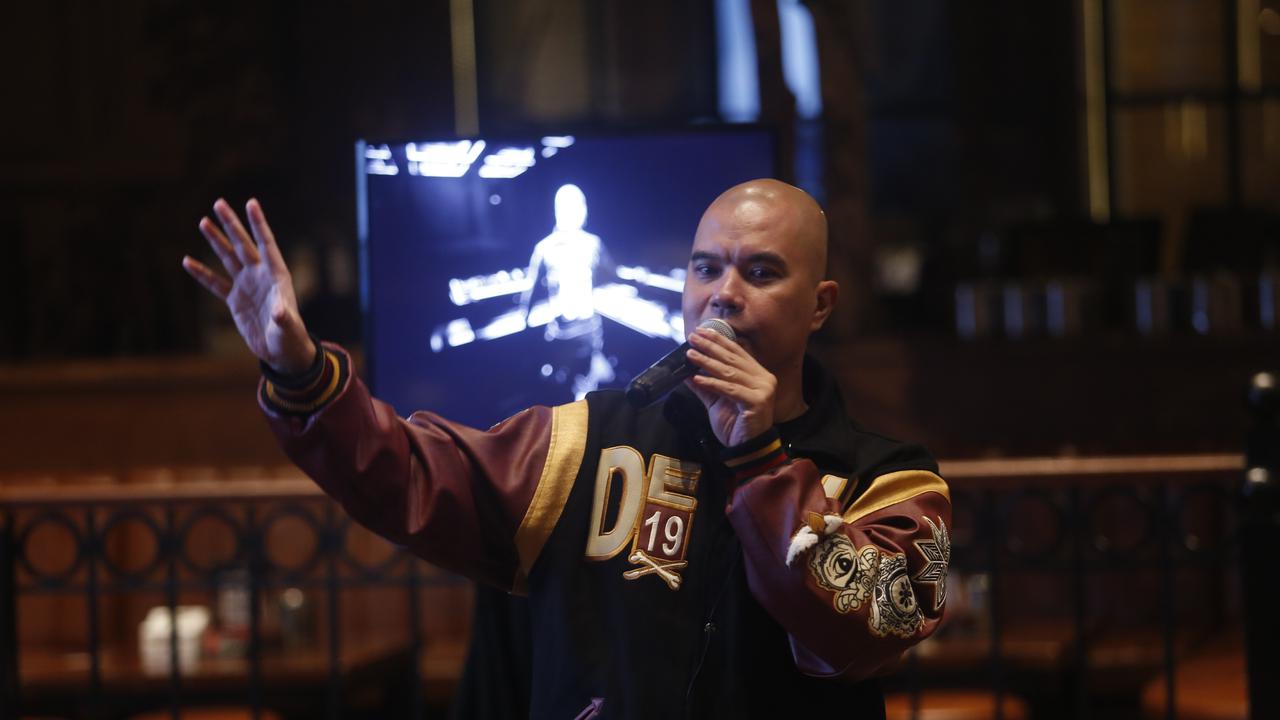 Ahmad Dhani saat ditemui di Kemang, Jakarta Selatan, Jumat (18/3/2022)