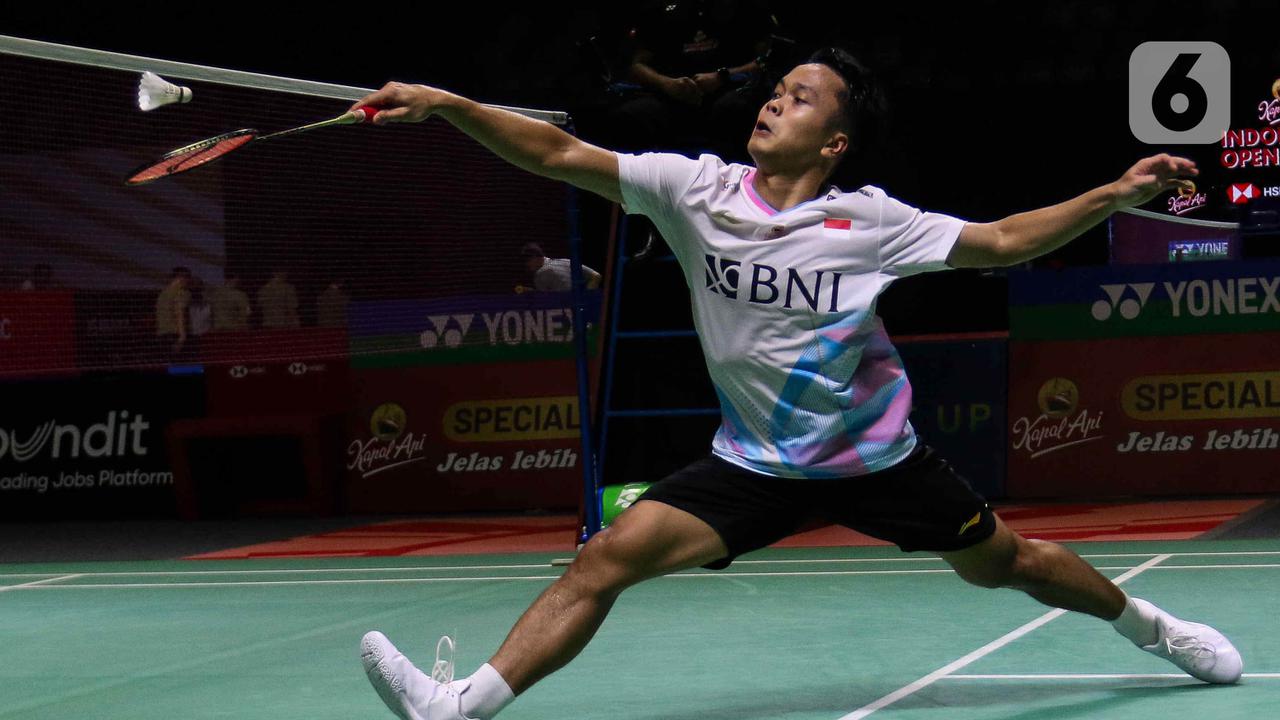 Anthony Sinisuka Ginting Tersingkir dari Indonesia Open 2024
