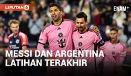 Lionel Messi dan Argentina IONEL Berlatih Jelang Pertandingan Pemanasan Terakhir Copa America Lawan Guatemala