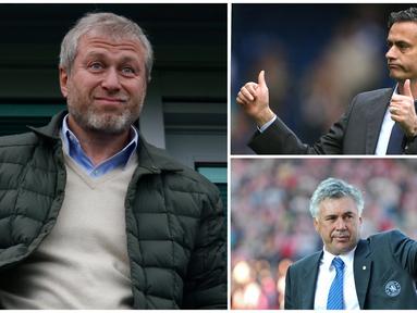 Sudah 16 tahun Roman Abramovich menjadi pemilik Chelsea. Berikut tujuh pelatih terbaik The Blues di era Roman Emperor. (Kolase foto-foto dari AFP)