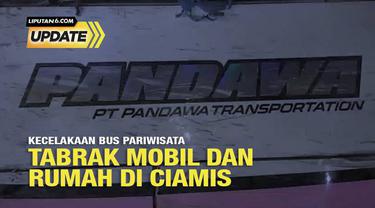 Kecelakaan lalu lintas yang melibatkan bus pariwisata terjadi di tanjakan Pari, Kabupaten Ciamis, Jawa Barat pada Sabtu (21/5/2022) sore. Sebanyak tiga orang meninggal dunia dan 24 orang lainnya mengalami luka-luka.