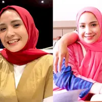 Sepulang haji, aktris dan pengusaha, Nagita Slavina belakangan kerap mengunggah penampilannya saat mengenakan hijab.[@raffinagita1717].