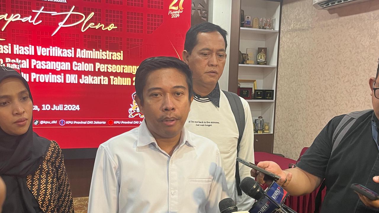 Ketua Divisi Teknis KPU DKI Dody Wijaya mengatakan, KPU Jakarta akan melakukan verifikasi faktual syarat dukungan bakal calon perseorangan atau independen Dharma Pongrekun-Kun Wardana untuk Pilkada Jakarta 2024.