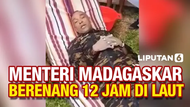 VIDEO: Menteri Madagaskar Berenang 12 Jam Usai Helikopter Jatuh ke Laut