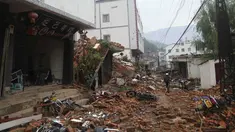 Gempa berkekuatan 6,3 SR mengguncang wilayah barat daya Provinsi Yunan, China, Minggu (3/8/14) waktu setempat. (REUTERS/China Daily)