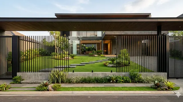 Model Pagar Rumah Transparan Agar Halaman Terlihat Luas