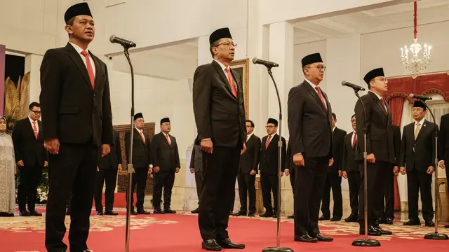 Jokowi Lantik Bahlil hingga Rosan Jadi Menteri Baru