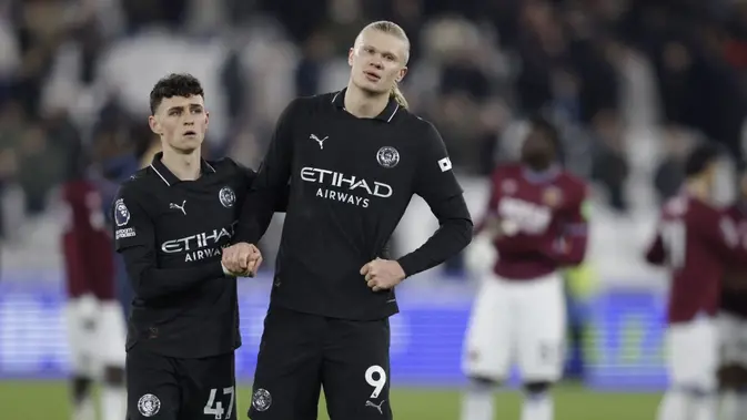 City Bangun Peluang, West Ham Selamatkan Duel di Etihad