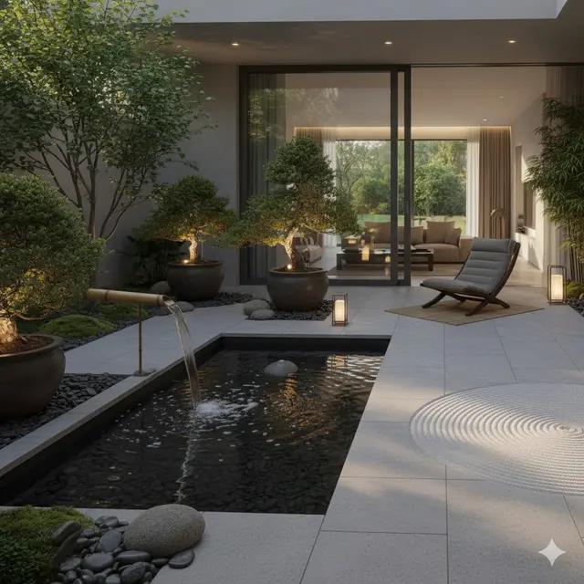 Ide Teras Cantik Penuh Tanaman Hias (Image by AI)