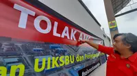 Cap Jempol Darah Warnai Aksi Penolakan AMC oleh Pegawai PLN UPK Pangkalan Susu
