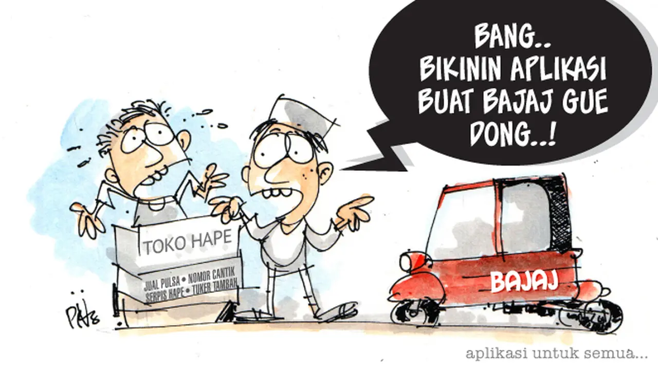 Kartun Lucu : Bajaj Online