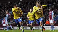 [Half Time] Arsenal Unggul Dua Gol Atas Villa