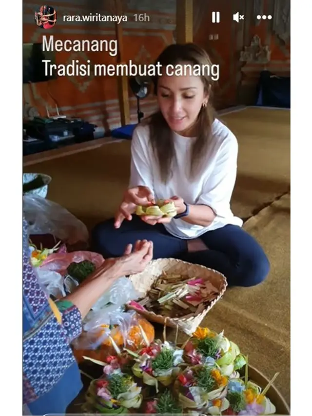 6 Potret Keluarga Oka Antara Rayakan Hari Raya Nyepi, Sakral dan Penuh Suka Cita