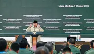Prabowo Minta TNI-Polri Hilangkan Ego Sektoral dan Perkuat Kesiapsiagaan