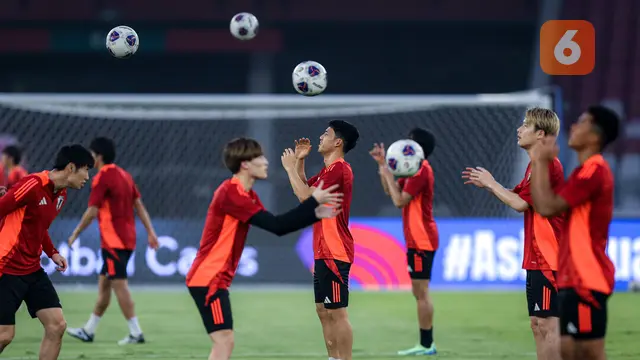 Foto: Vibes-nya Serasa Pertandingan di Piala Dunia, Begini Suasana Latihan Resmi Timnas Jepang