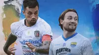 Liga 1 - Stefano Lilipaly dan Marc Klok (Bola.com/Adreanus Titus)