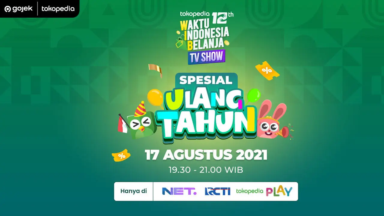 WIB TV SHOW Spesial Ulang Tahun Tokopedia ke-12