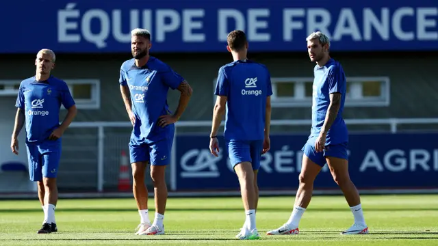 Latihan Prancis Jelang Lawan Irlandia  di Kualifikasi Euro 2024