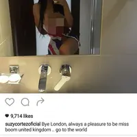 Suzy Cortez pamit meninggalkan London. (via. Instagram))