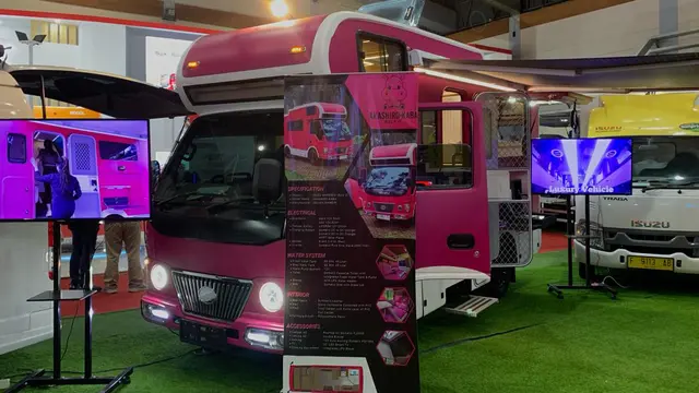 Campervan Gaya Jepang Akashiro-Kaba Delima Mandiri Karoseri. (Liputan6.com/Khizbulloh Huda)