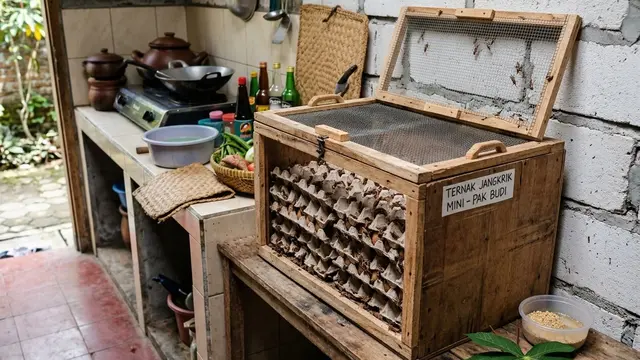 Ide Budidaya Jangkrik Skala Mini di Sudut Dapur Belakang Rumah