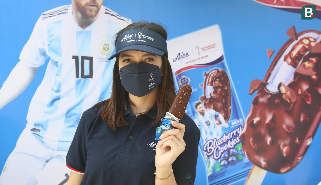 Aice rasa Blueberry Cookies dihadirkan untuk opsi mudah dan terjangkau dalam menikmati kelezatan kemewahan rasa coklat dan blueberry. (Bola.com/Bagaskara Lazuardi)