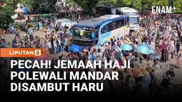 Pelukan dan Air Mata Warnai Kepulangan Ratusan Jemaah Haji Asal Polewali Mandar