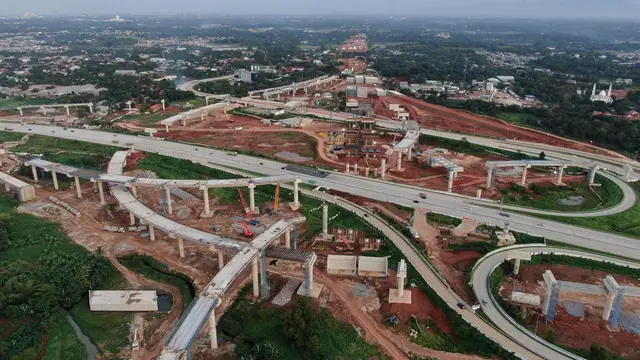 Proyek Jalan Tol Jakarta-Cikampek II Selatan terdiri dari tiga paket pekerjaan utama. (Foto: Jasa Marga)